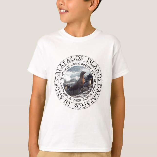 GALAPAGOS SEALS ROUND T-Shirt (Front)
