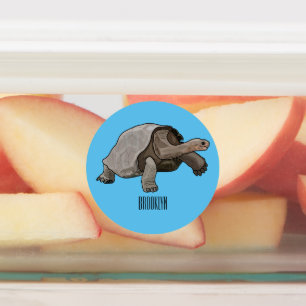 Galapagos tortoise cartoon illustration
