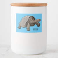 Galapagos tortoise cartoon illustration