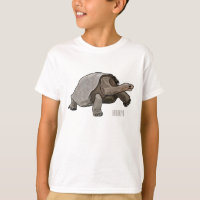 Galapagos tortoise cartoon illustration