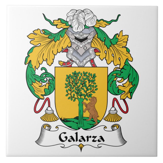 Galarza Family Crest Tile (Front)