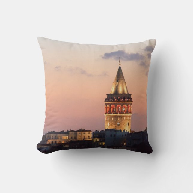 Galata Tower, Istanbul Cushion (Front)