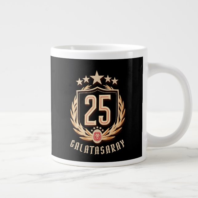 Galatasaray 2025 Championship Poster Large Coffee Mug (Right)