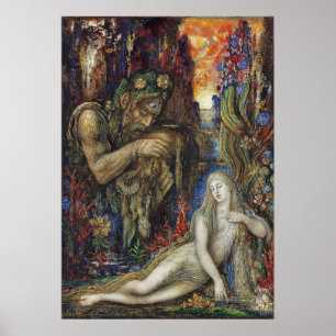 Galatea Gustave Moreau Watercolor Poster