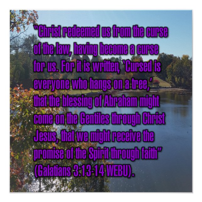 Galatians 3:13-14 WEBU Poster (Front)