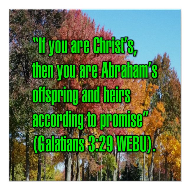 Galatians 3:29 WEBU Poster (Front)