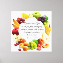 Galatians 5:22-23 canvas print