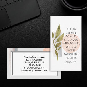 Galatians 5:22-23 Christian Geometric Modern Business Card