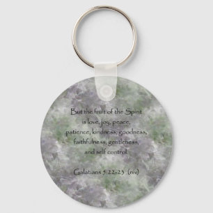 Galatians 5:22-23 ~ Fruit of the Spirit Key Ring