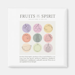 Galatians 5:22-23 Fruit of the Spirit Magnet