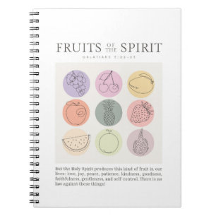 Galatians 5:22-23 Fruit of the Spirit Notebook