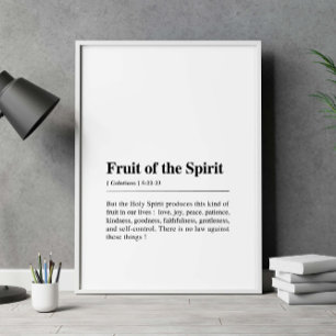 Galatians 5:22-23 Fruit of the Spirit Poster