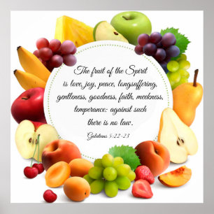 Galatians 5:22-23 Poster