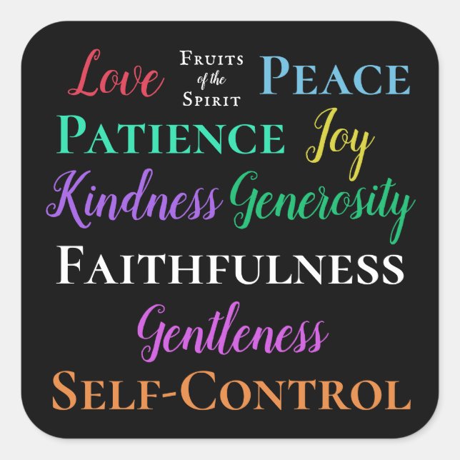 Galatians 5:22-23 Stickers (Front)