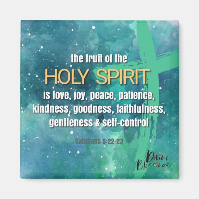 Galatians 5:22-23 The Fruit of the Holy Spirit Magnet (Front)