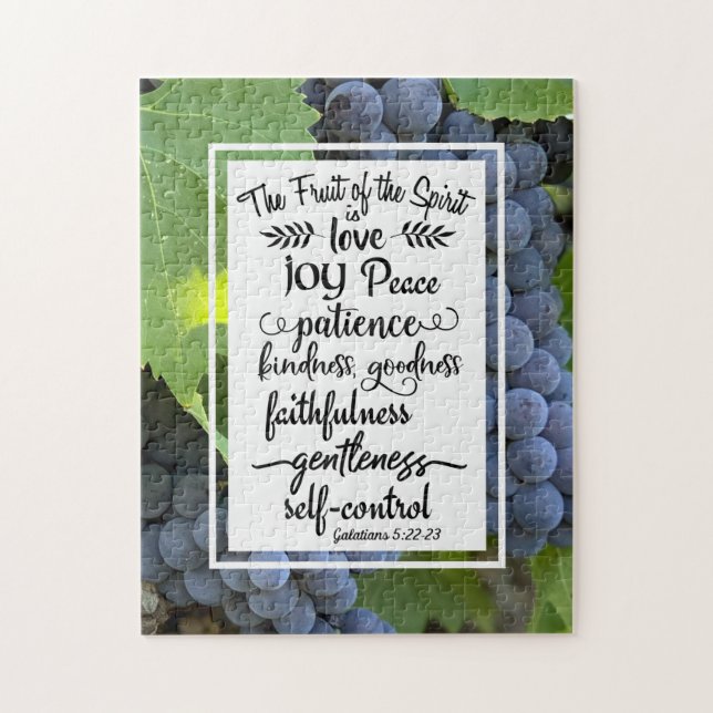 Galatians 5:22-23 The Fruit of the Spirit Jigsaw Puzzle (Vertical)