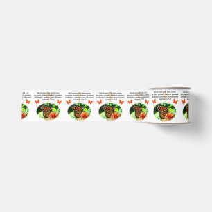 GALATIANS 5 BUTTERFLY PHOTO DESIGN GROSGRAIN RIBBON