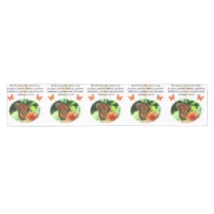 GALATIANS 5 BUTTERFLY PHOTO DESIGN SHORT TABLE RUNNER