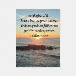 GALATIANS 5 FRUITS OF THE SPIRIT FLEECE BLANKET