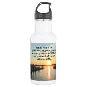 GALATIANS 5 SUNSET PHOTO 532 ML WATER BOTTLE