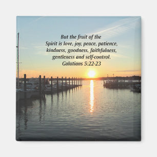 GALATIANS 5 SUNSET PHOTO MAGNET