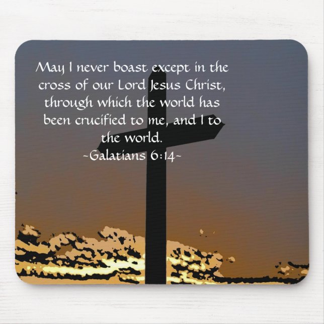 Galatians 6:14 mouse pad (Front)