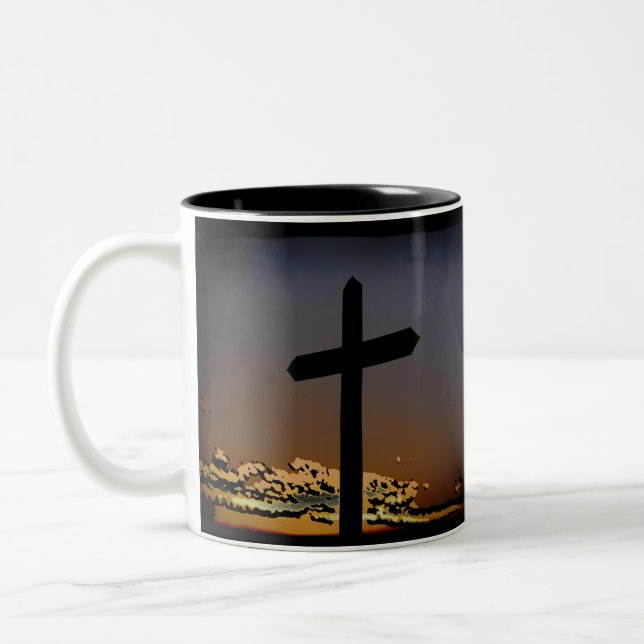 Galatians 6:14 Two-Tone coffee mug (Left)