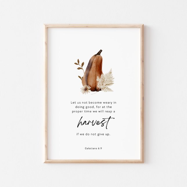 Galatians 6:9 Scripture Harvest Christian Poster (Creator Uploaded)
