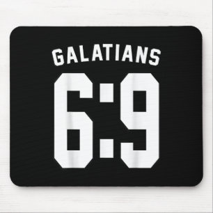 Galatians 6_9 Sports Jersey Christian Motivation A Mouse Pad