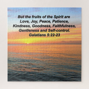 GALATIANS FRUIT OF THE SPIRIT BIBLE VERSE JIGSAW PUZZLE