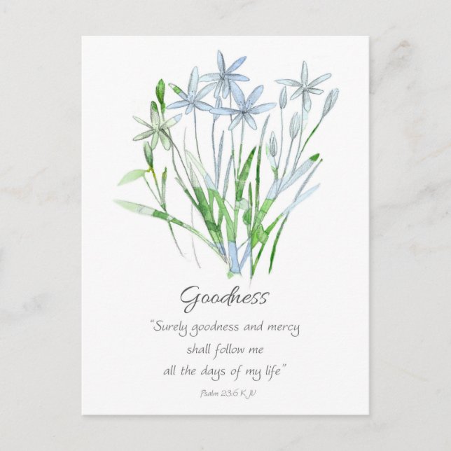 Galatians Fruit of the Spirit Goodness Scripture  Postcard (Front)