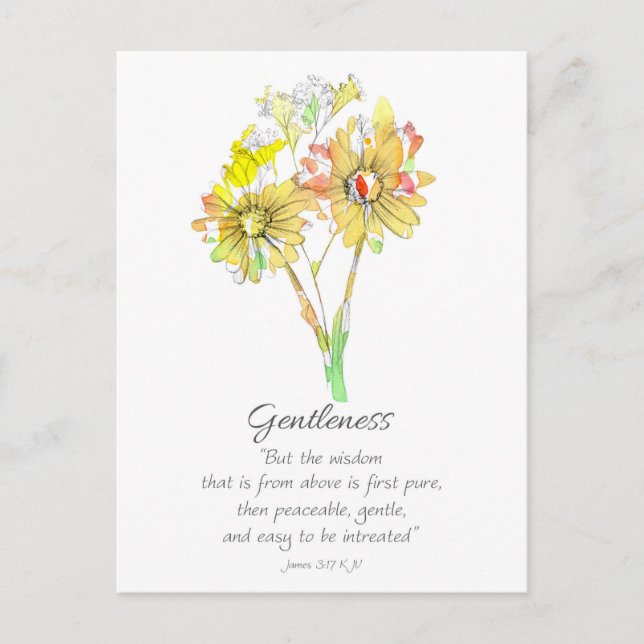 Galatians Fruit of the Spirit Scripture Prayer  Postcard (Front)