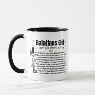 Galatians Girl 11oz Two-Tone Coffee Mug