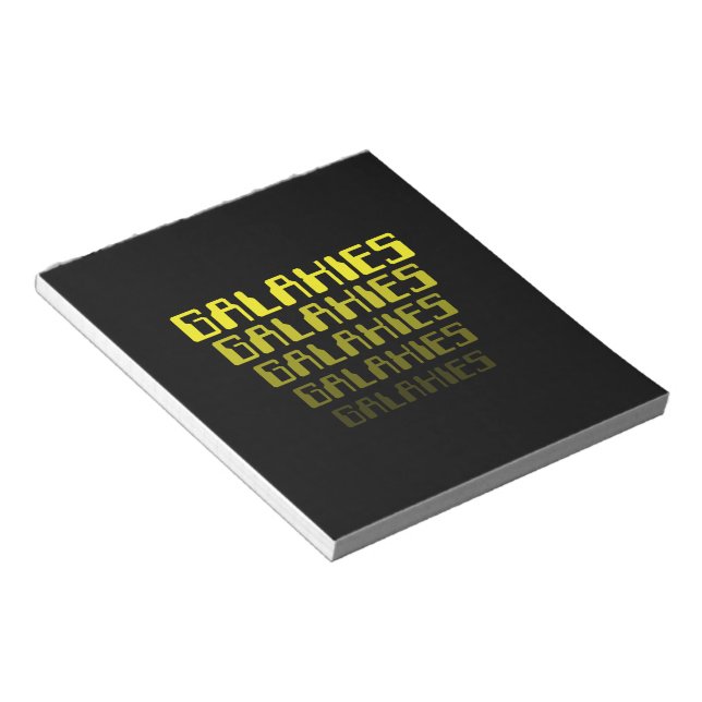 GALAXIES GALAXIES GALAXIES GALAXIES GALAXIES NOTEPAD (Angled)