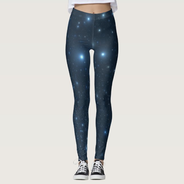 Galaxy Abstract Background Leggings (Front)