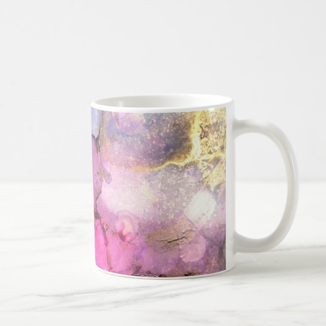 Galaxy - Abstract Ink Art Coffee Mug (Right)