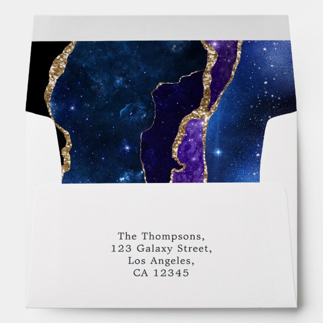Galaxy Agate Envelope (Back (Bottom))