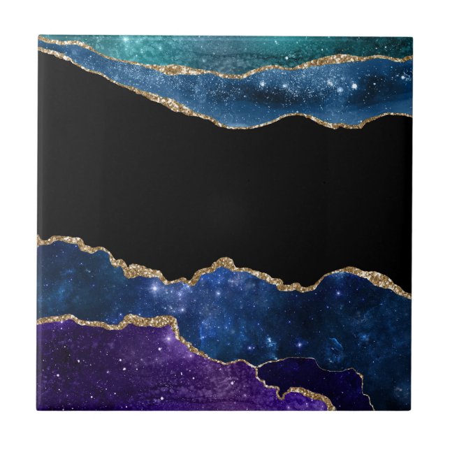 Galaxy Agate Series Design 10 Ceramic Tile (Front)