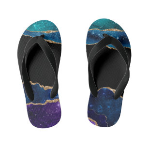 Galaxy Agate Series Design 10 Kid's Thongs