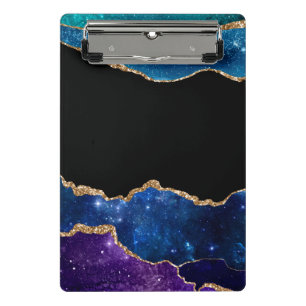 Galaxy Agate Series Design 10 Mini Clipboard