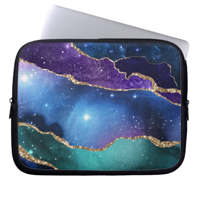 Galaxy Agate Series Design 13 Laptop Sleeve (Front)