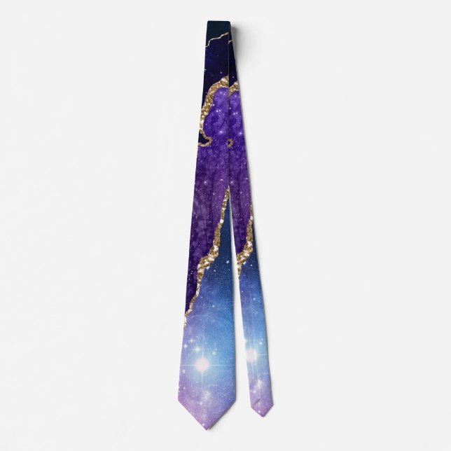 Galaxy Agate Series Design 13  Tie (Front)