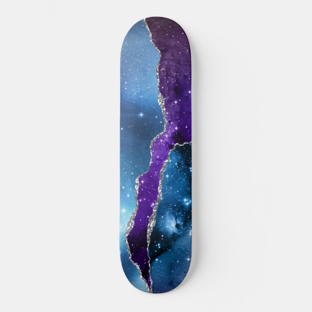 Galaxy Agate Series Design 16 Skateboard (Front)