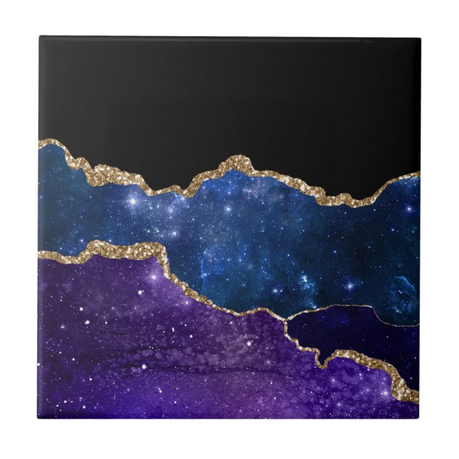 Galaxy Agate Series Design 1   Ceramic Tile (Front)