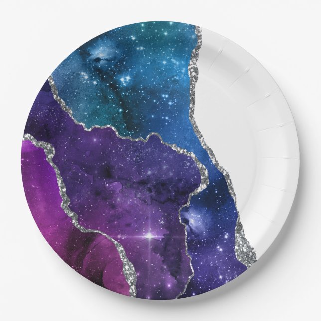 Galaxy Agate Series Design 23 Paper Plate (Front)