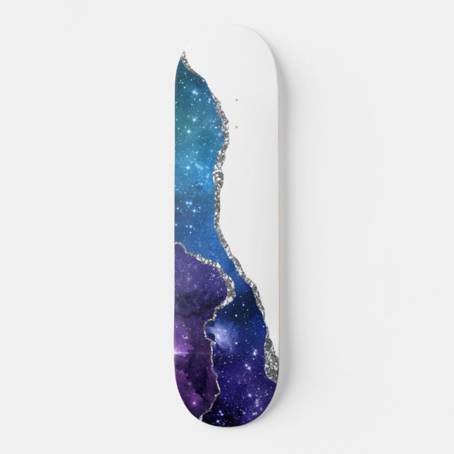 Galaxy Agate Series Design 23  Skateboard (Front)