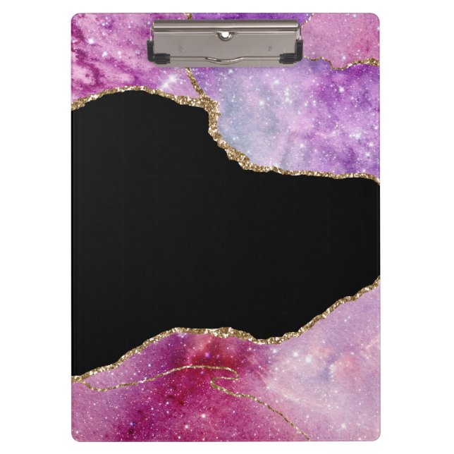 Galaxy Agate Series Design 2  Clipboard (Front)
