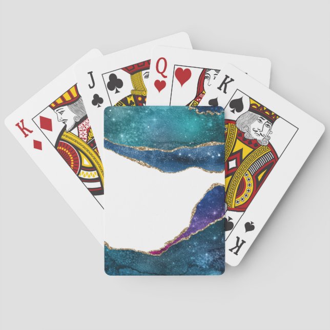 Galaxy Agate Series Design 3  Playing Cards (Back)