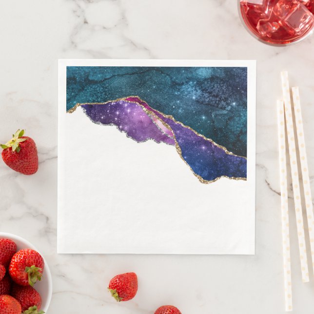 Galaxy Agate Series Design 6  Napkin (Insitu)