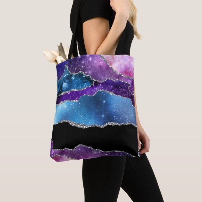 Galaxy Agate Series Design 7 Tote Bag (Close Up)